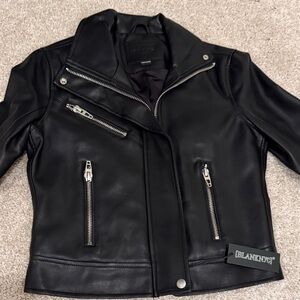 BLANK NYC Black Leather Jacket